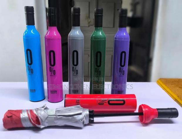 Mini Compact Wine Bottle Shape Foldable Umbrella - main view