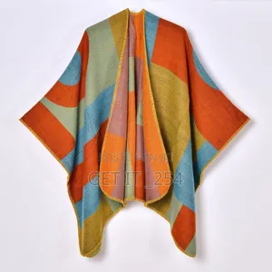 *Women's Geometric Wrap Shawl/Poncho*