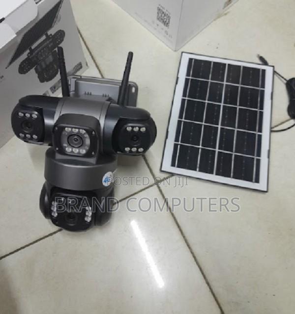 3 Lens 4g Solar PTZ Camera Outdoor