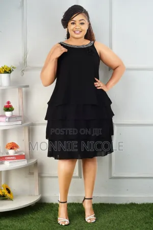 Black Sleeveless Maternity Dress💯👌