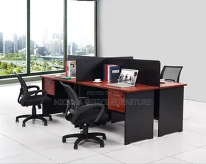 4-Part Red Apple Modular Workstation