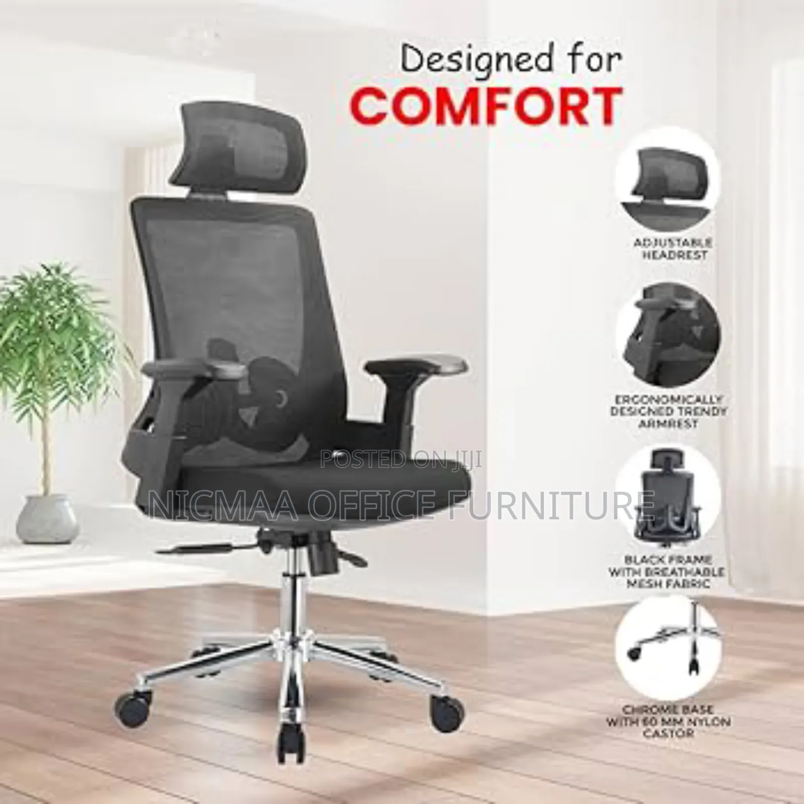 Lux High Back Workstation Chair