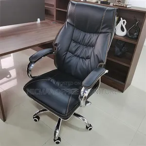 Black Executive Seat With Padded Arms