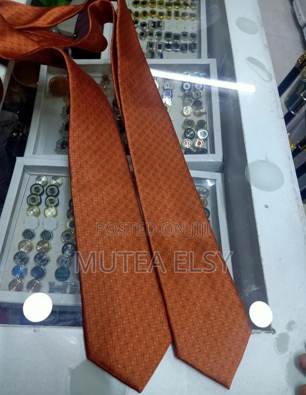 Burnt Orange Foulard Single Ties