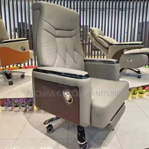 Boss Executive Leather Office Chair With Footrest