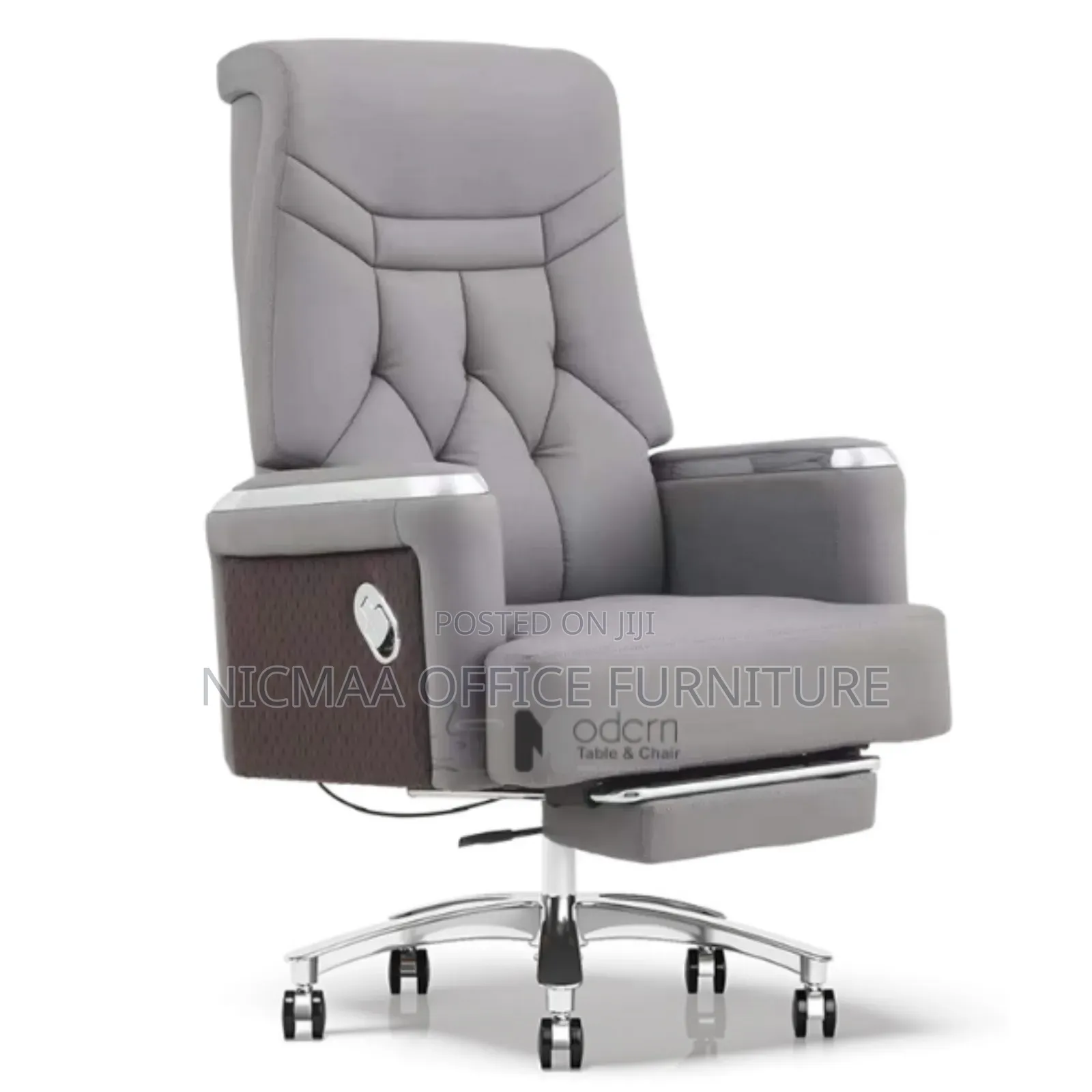 Boss Executive Leather Office Chair With Footrest