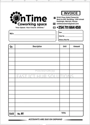 Receipt Books Design and Printing