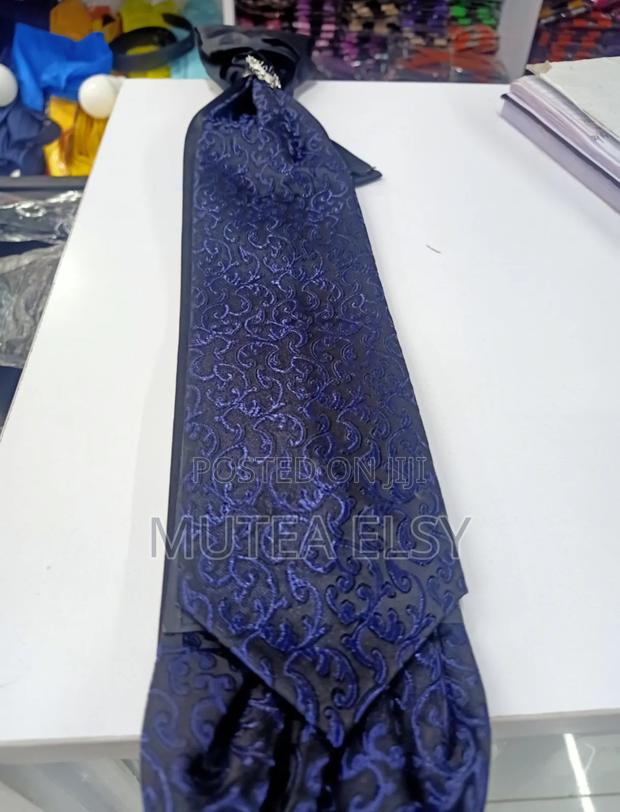 Navyblue Black Vintage Cravat Tie Sets - main view