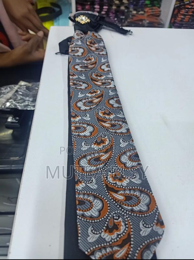 Grey Brawn Cravat Tie Sets - main view