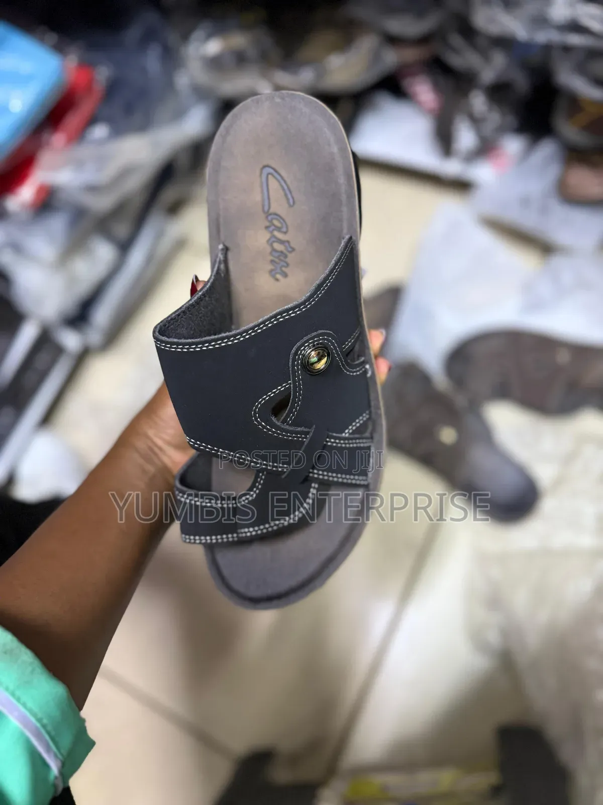Black Men's Open Shoes (40 To 45 At 1200 Available