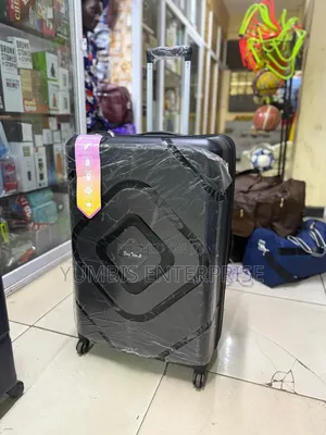 Black' Qualify Large 1pc Rubber Suitcase Fits Upto 30kgs
