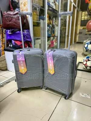 Grey Carry On Rubber Small Suitcase At 2500 Only