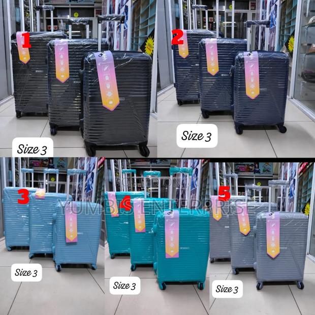 3 in 1 Rubber Luggage Sets (Suitcases)8500 a Set No 28