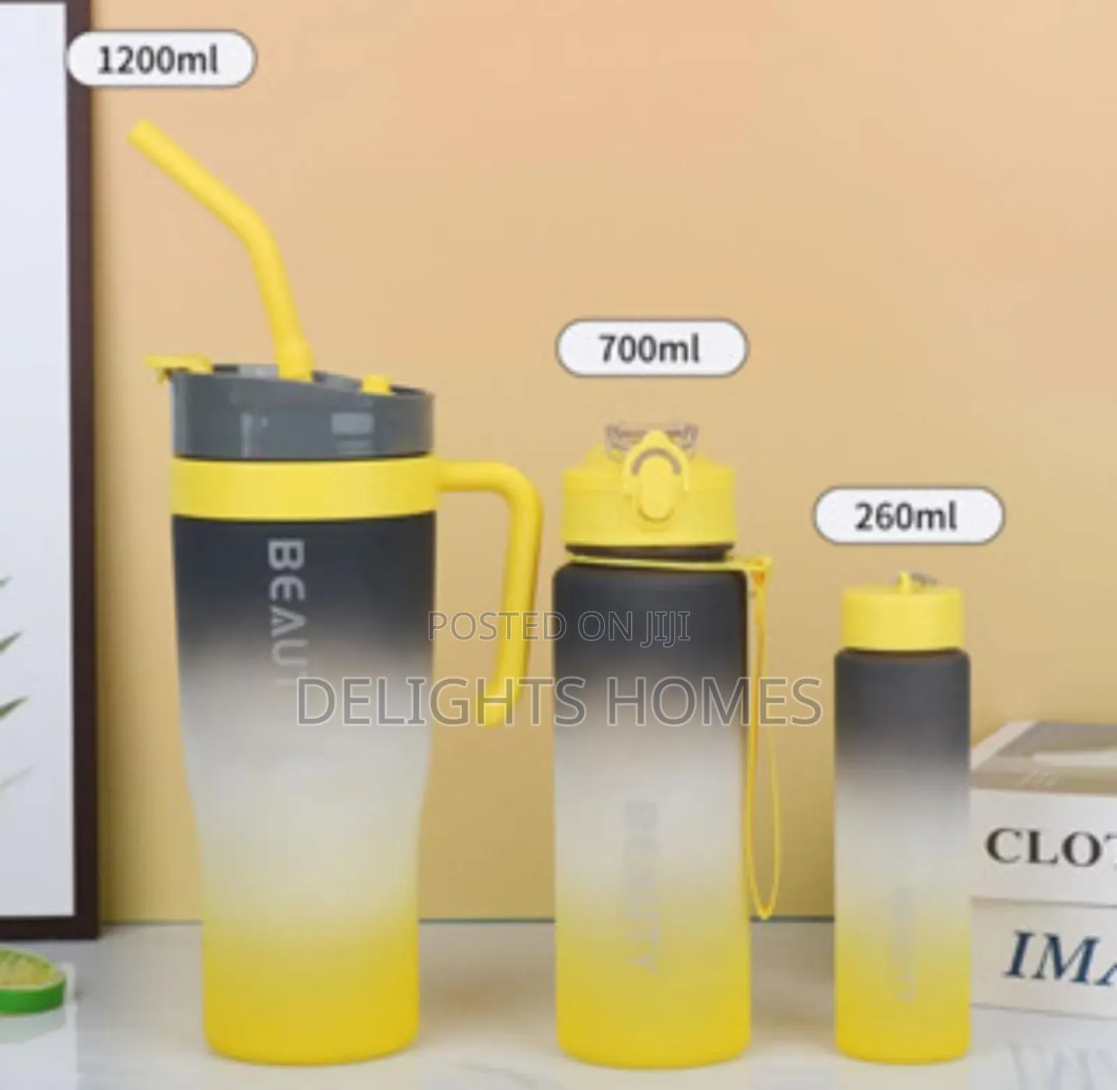Multicolored 3in1 Matching Bottle Set-Pa