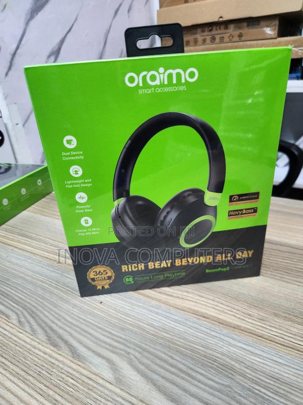 Oraimo Ohp-610 Boompop 2 Enc Over-Ear Wireless Headphones - thumbnail 4