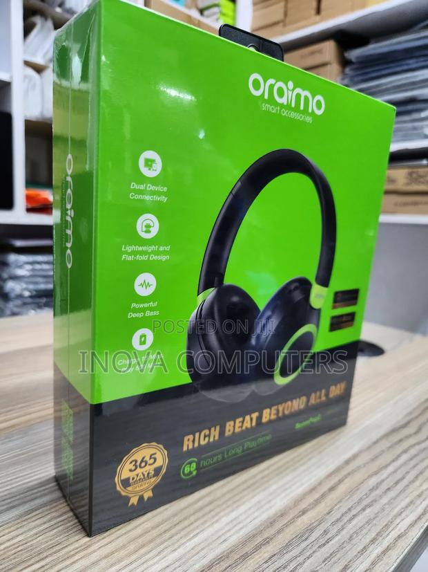Oraimo Ohp-610 Boompop 2 Enc Over-Ear Wireless Headphones - thumbnail 6