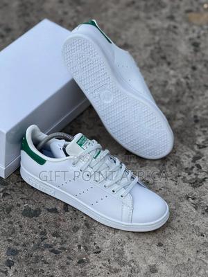 White Green Adidas Stansmith Leather Casuals - thumbnail 2