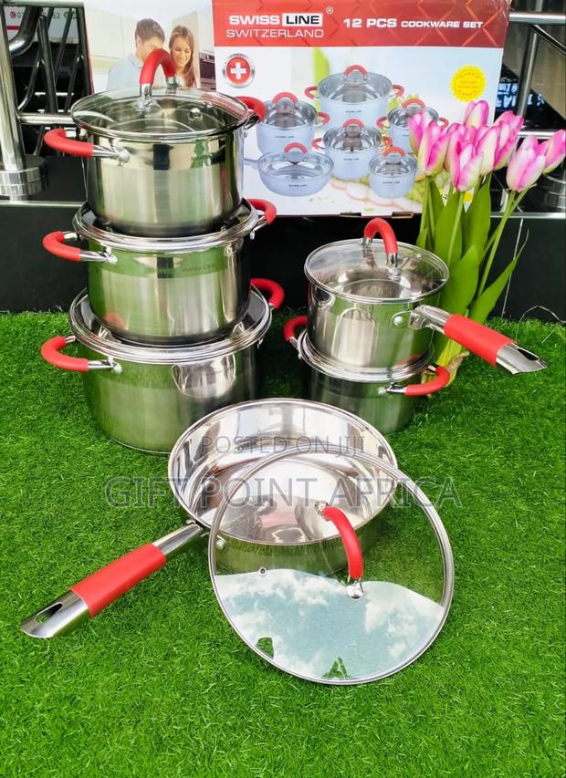 *12pcs Stainless Steel Cookware Set* - main view