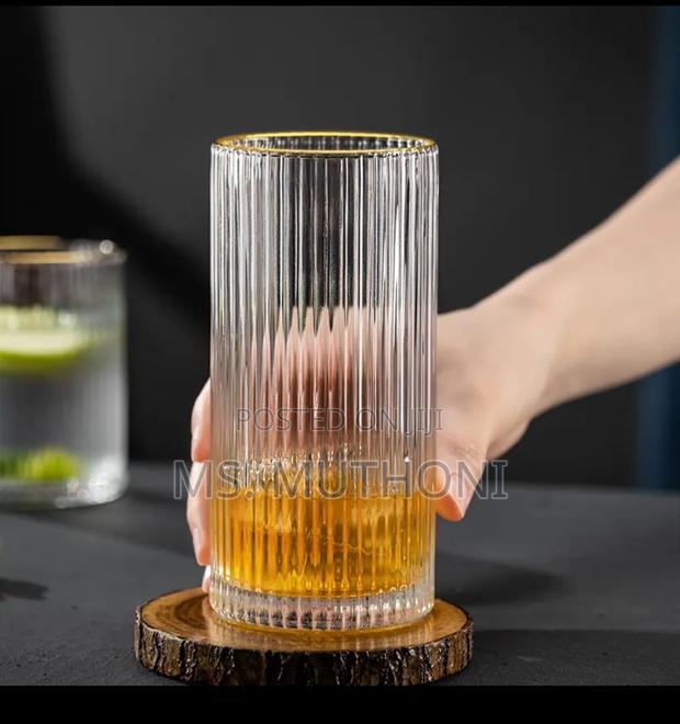 Unique Diamond Aesthetic Highball Glass - main view