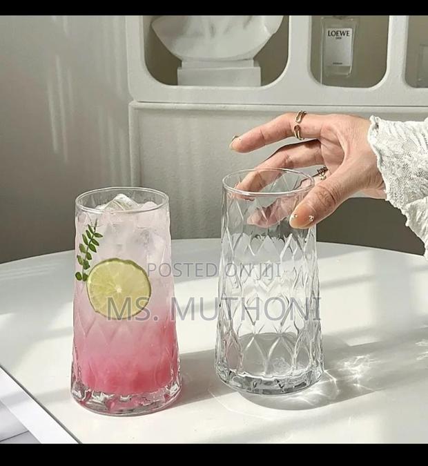 ☆Unique Diamond Aesthetic Highball Glass - thumbnail 2