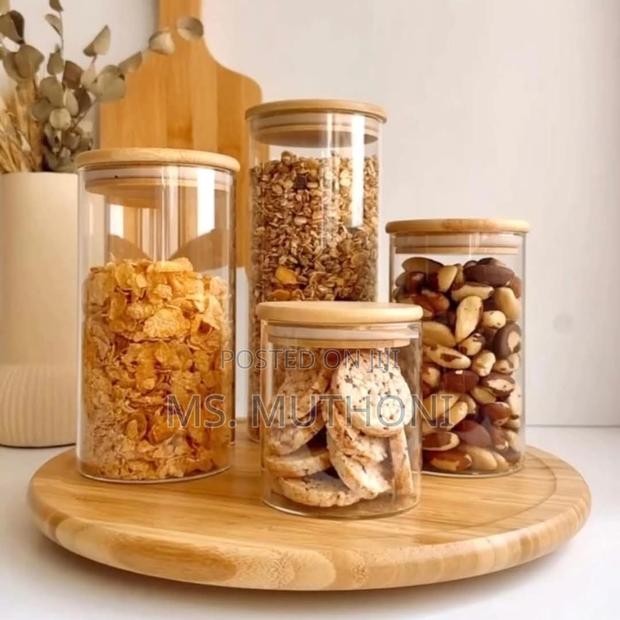 Single Layer Bamboo Rotating Spice Rack/Lazy Susan - thumbnail 2