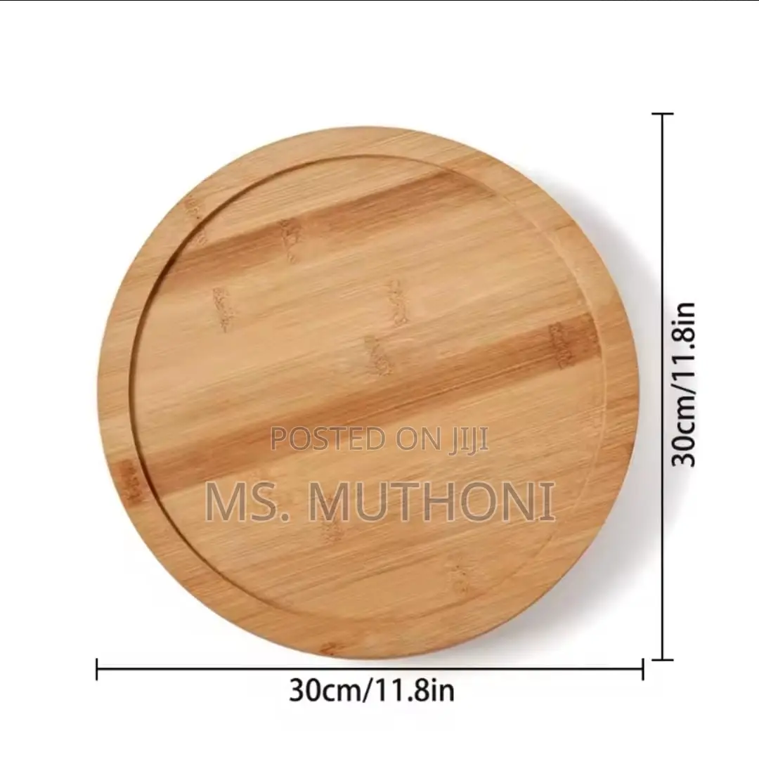 Single Layer Bamboo Rotating Spice Rack/Lazy Susan
