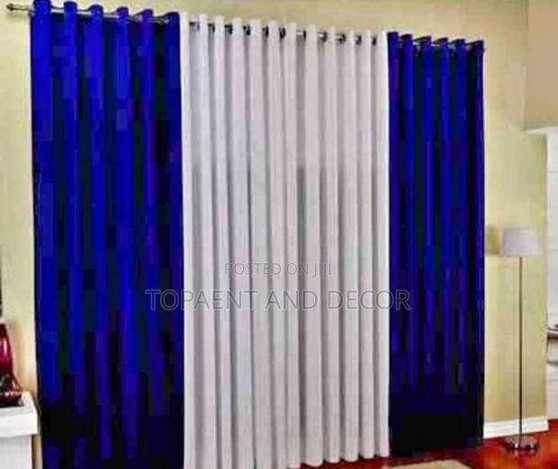 Classic Royal Blue Curtains for Living Room Windows