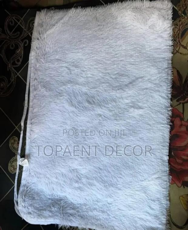 White Good Looking Fluffy 7 By 8 Warm Carpet - main view