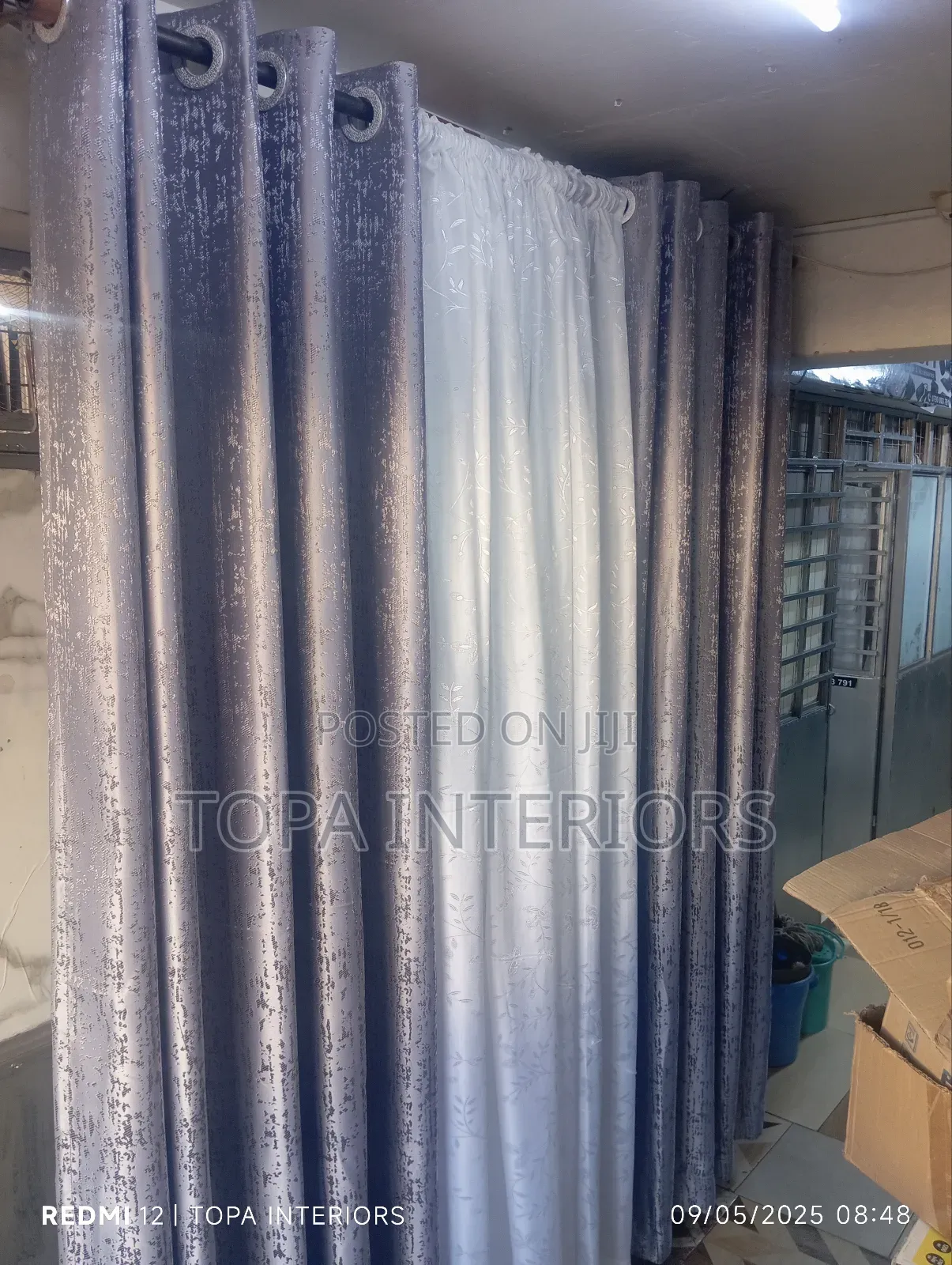 Silver Grey Window Curtains for Bedroom and Living Room