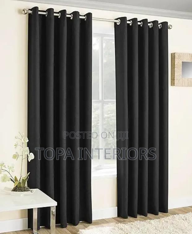 Elegant Black Window Curtains for House Privacy and Decor