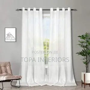 Thick Plain White Sheers for Doors and Windows White Sheers