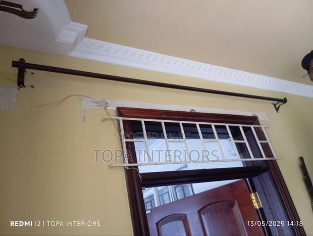 2 Metres Single Jua Kali Curtain Rods With Accessories