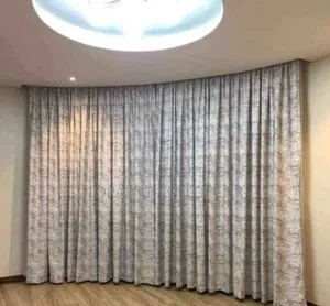 Customised Bay Window Curtains for Living Room Decor
