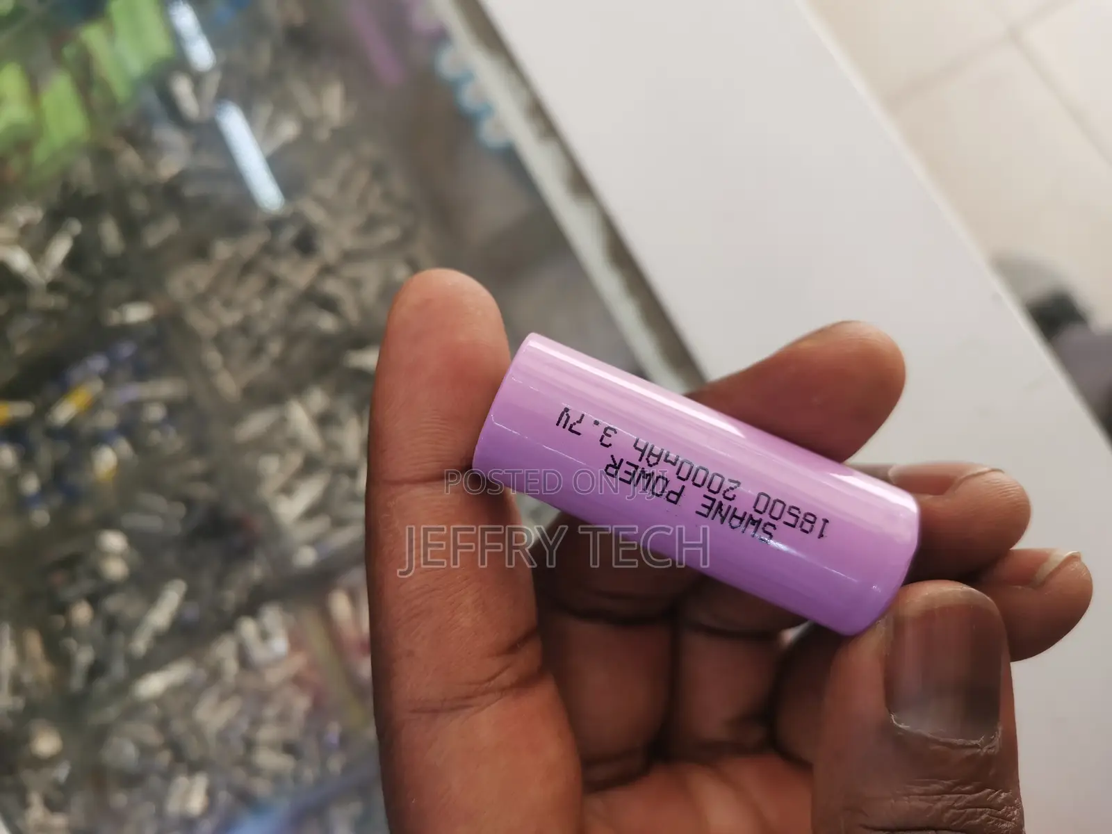 Battery Li-Ion 18500 3.7v 2000mah Flat Top (Attention 18 X