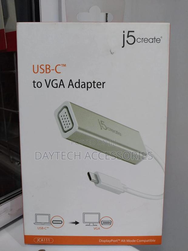 J5 Create Jca111 Usb Type-C to Vga Adapter Computer Cable - thumbnail 2
