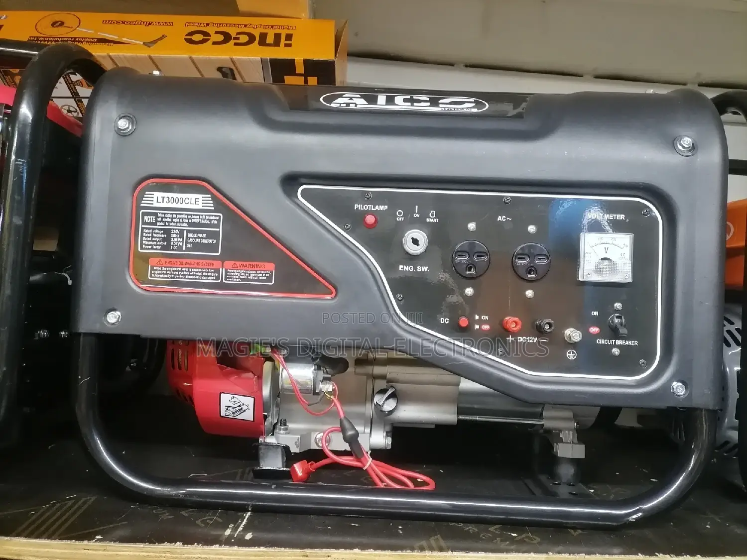Heavy Duty 4kva Aico Petrol Generator Keystart