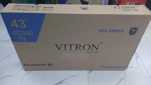 Vitron 43 Inch Frameless FHD Android Smart Tv With Bluetooth
