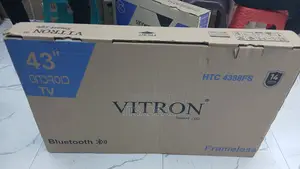 Vitron 43 Inch Frameless FHD Android Smart Tv With Bluetooth