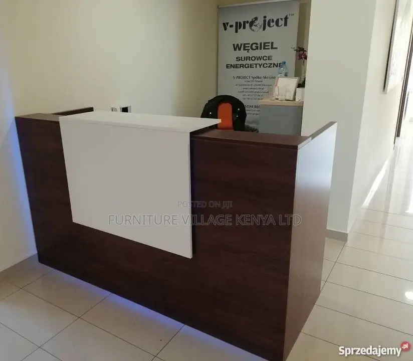 Office Furniture:Wooden Reception Welcome Table – 1.8 Meters