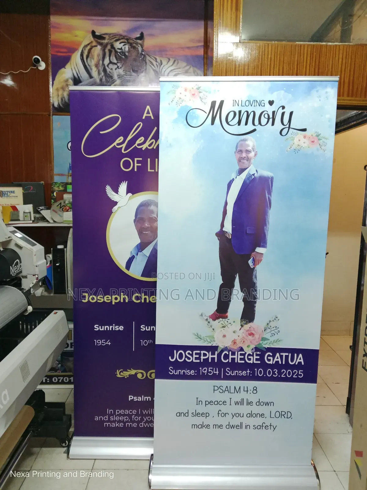 Banner Celebration of Life Free Stand Banner