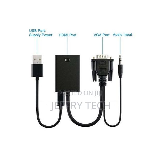 Vga to Hdmi Converter Adapter Cable With Audio Output