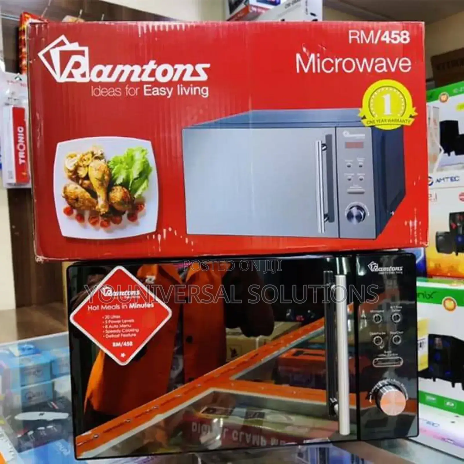 Ramtons Rm/458 - Digital Glass Microwave, 700w - 20l