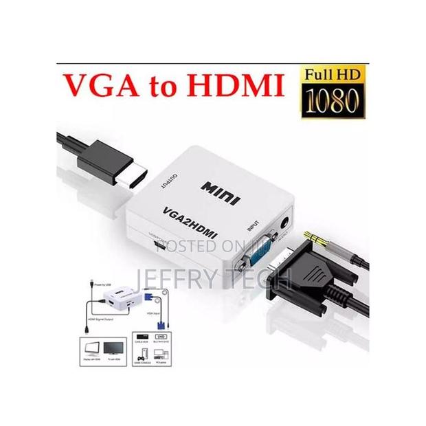 1080p Full Hd Mini Vga to Hdmi Converter Adapter