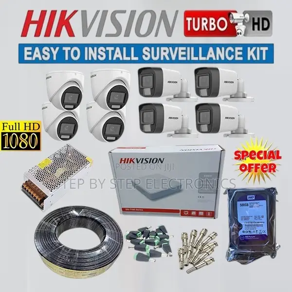 8 Hikvision (1080p) CCTV Cameras Full System Kit