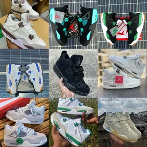Leather Original Quality Nike Jordan 4 J4 Sneakers Shoes