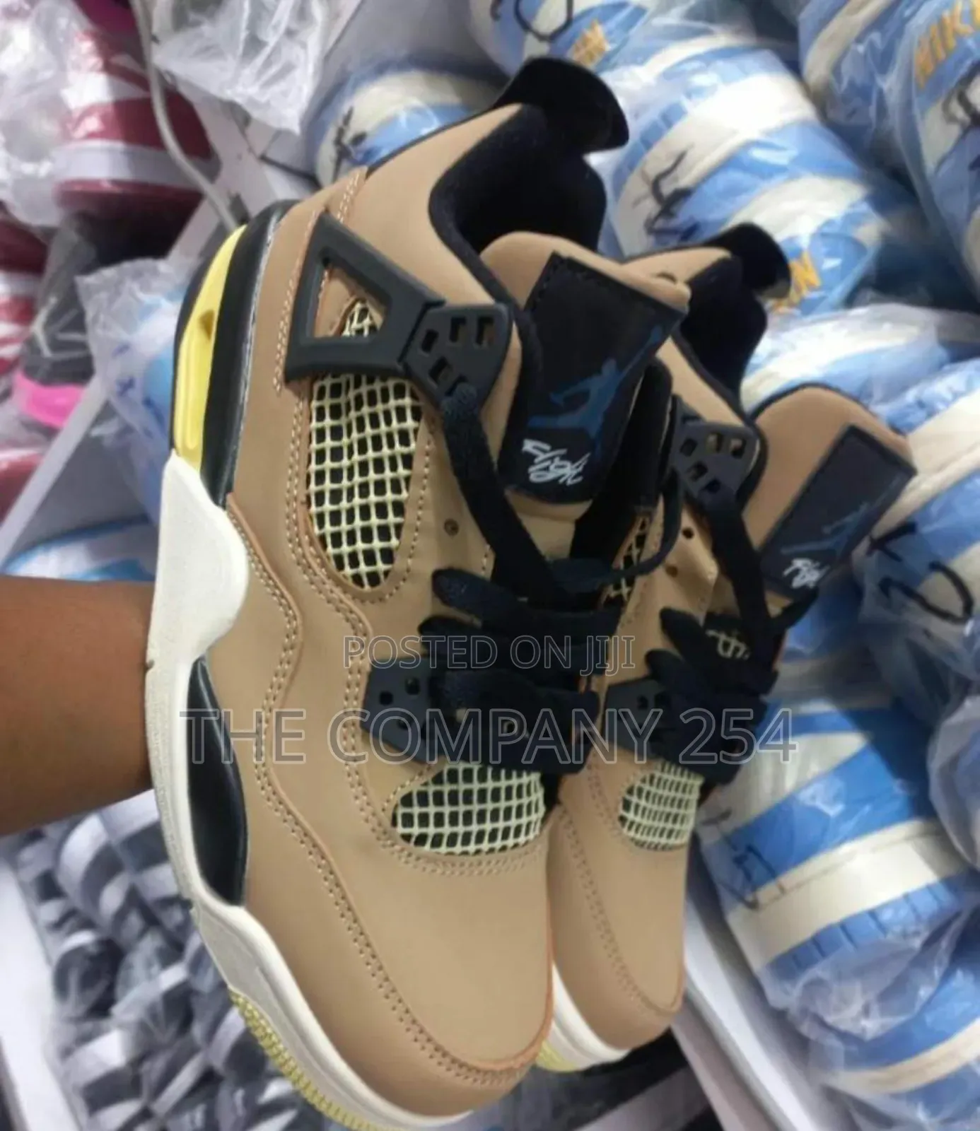 Leather Original Quality Nike Jordan 4 J4 Sneakers Shoes