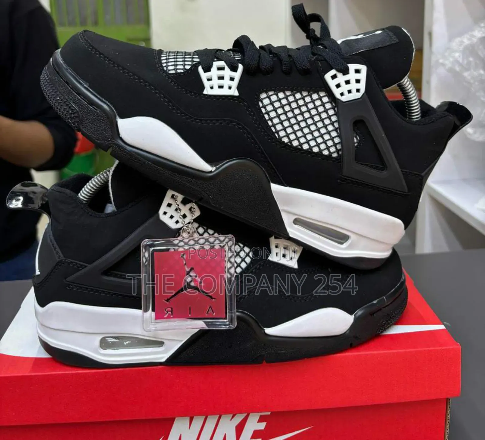 Leather Original Quality Nike Jordan 4 J4 Sneakers Shoes