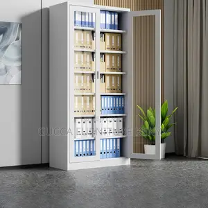 Cabinet:2-Lockable Door Metallic Storage System for Office