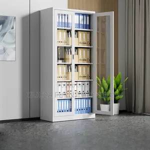 Cabinet:2-Lockable Door Metallic Storage System for Office