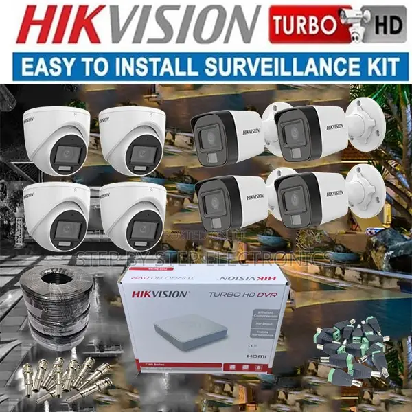 High Performance 8 Hikvision 1080p CCTV Cameras Full Kit
